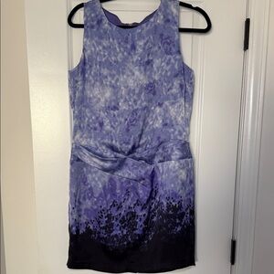 Michael Kors Lavender and Black Patterned Mini Dress